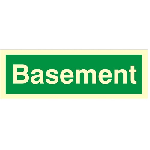 Usha Armour Way To The Basement-1 Signage, Size: 24 x 12 Inch